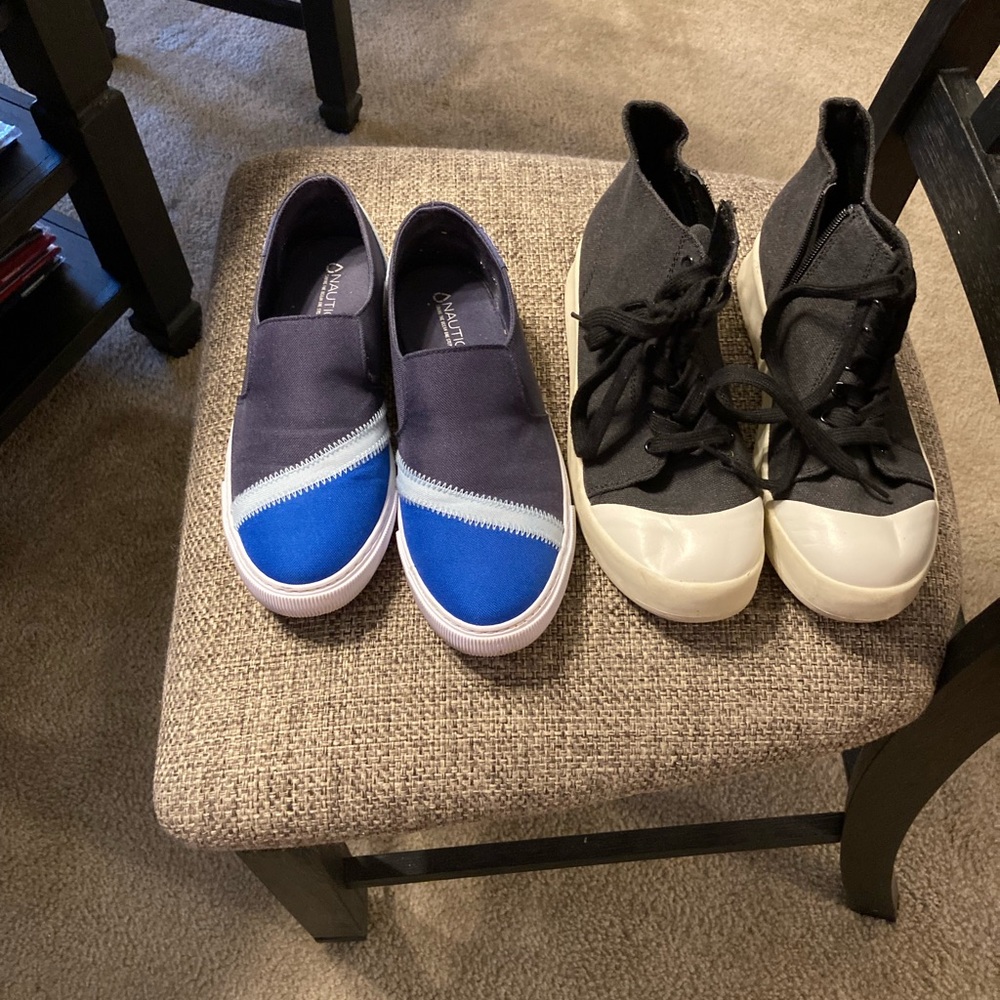 Nautica Blue shades slip on sneakers and rocket dog platform high tops